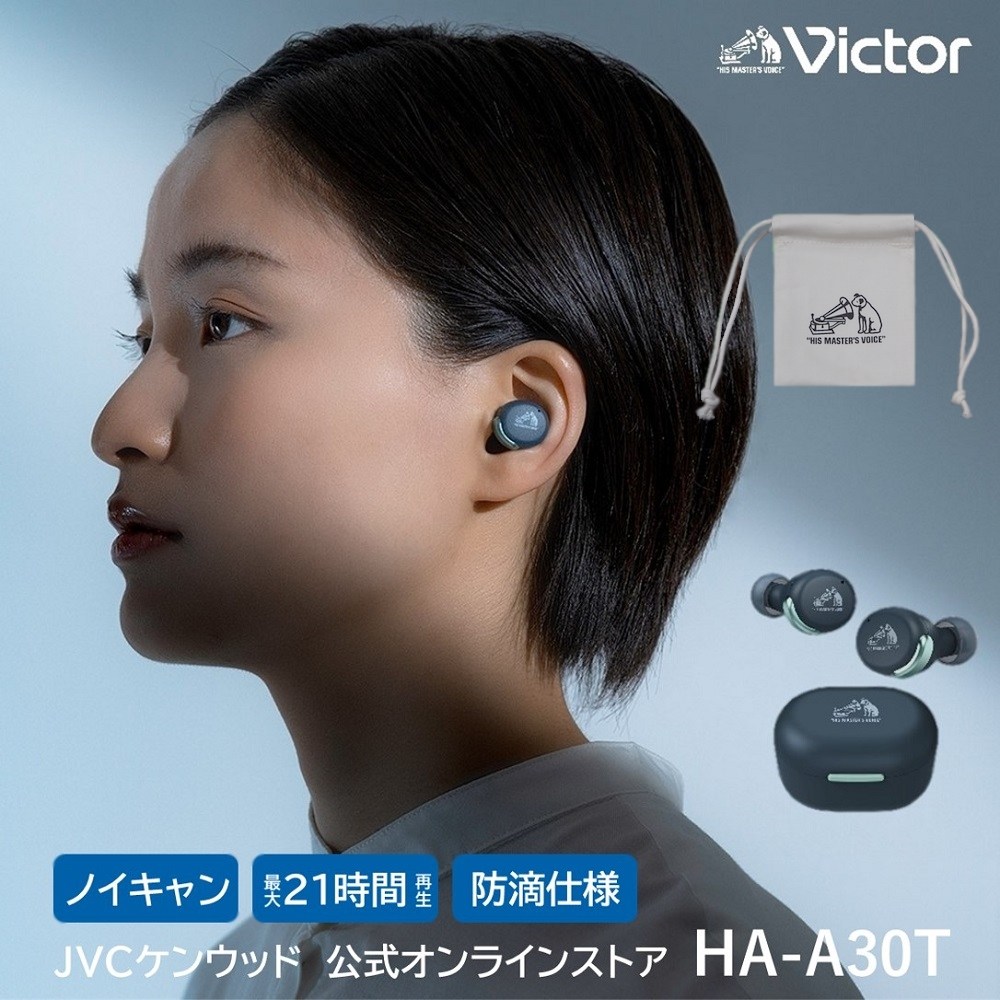 JVCケンウッド Victor HA-FW1000T ワイヤレスイヤホン WOODシリーズ 木の振動板採用 ノイズキャンセリング K2テクノ 
