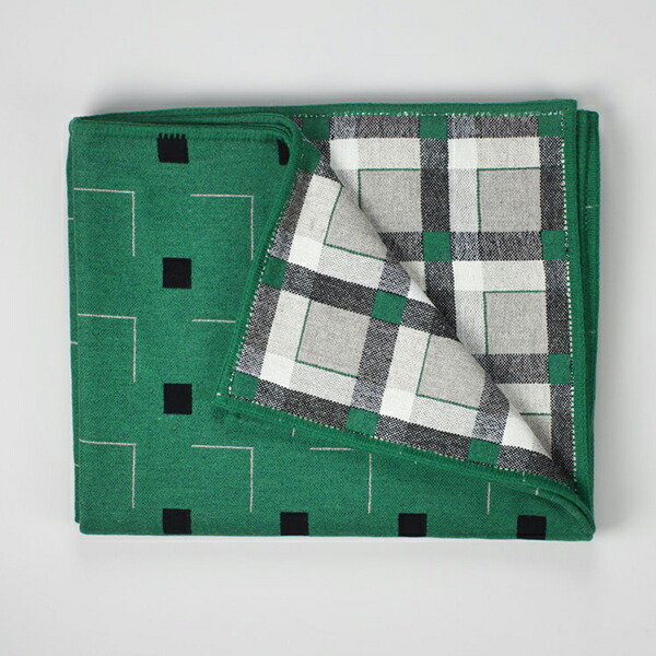 北欧 室内装飾 雑貨 Eleanor Pritchard  (エレノア プリチャード） Lawn 毛布 緑であること200ｘ160珊