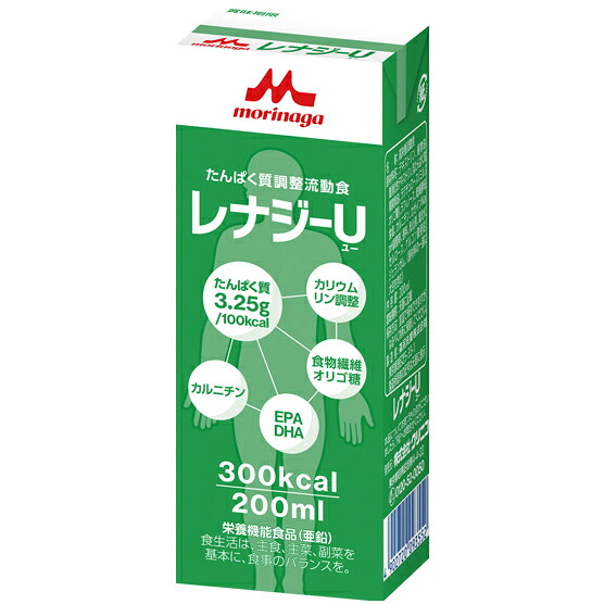 【本日ポイント4倍相当】株式会社クリニコたんぱく質調整流動食　レナジーU　300kcalバニラ風味　200ml&times;30個入［品番：645558］【栄養機能食品（亜鉛）】【たんぽぽ薬房】（発送まで7～14日程です・ご注文後のキャンセル不可）｜神戸たんぽぽ薬房