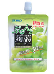 【今日このごろ尖んがり4倍好いかげんに】オリヒロプランデュ ぷるんと蒟蒻ジェリィSTマスカット130g×96個書き割り【RCP】