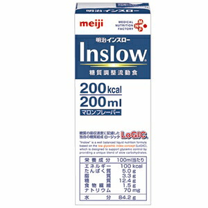 【本日ポイント4倍相当】株式会社明治(旧明治乳業) 明治Inslow 200ml×24個セット（1ケース）（明治インスロー） （発送までに7～10日かかります・ご注文後のキャンセルは出来ません）【RCP】