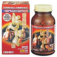 【本日ポイント4倍相当】オリヒロ株式会社 完全無臭にんにく粒　180粒×6個セット
