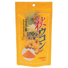 【本日ポイント4倍相当】オリヒロ株式会社 秋ウコン粉末100%　150g×12個セット【RCP】
