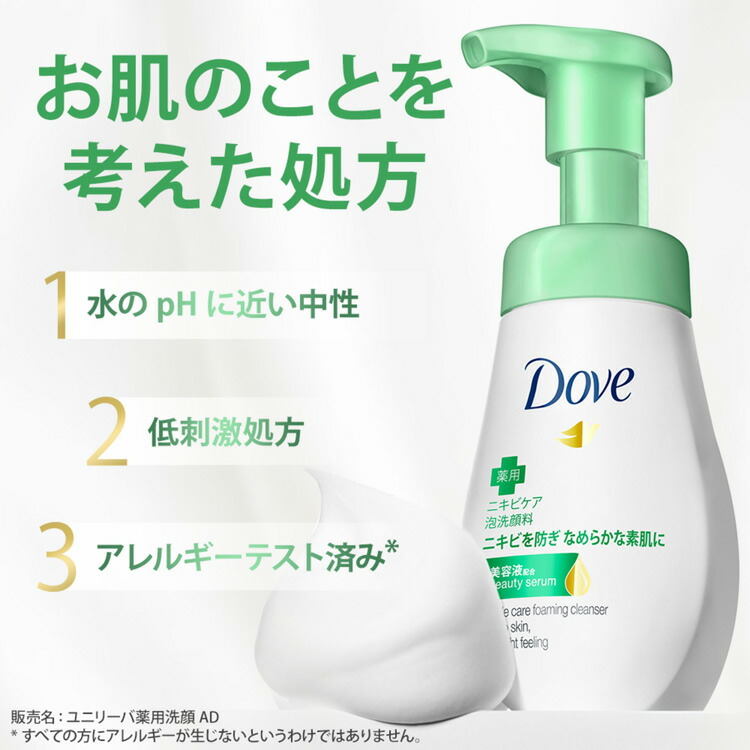 市場 今月のオススメ品 ダヴ ニキビケア クリーミー泡洗顔料 つめかえ用 140ml