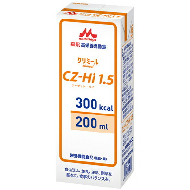 【本日ポイント4倍相当】株式会社クリニコ森永　高栄養流動食クリミール(Climeal)CZ-Hi1.5(シーゼットハイ)300kcal/200ml&times;30個入［品番：642565］【栄養機能食品（亜鉛・銅）】【たんぽぽ薬房】（発送まで7～14日程・キャンセル不可）｜神戸たんぽぽ薬房