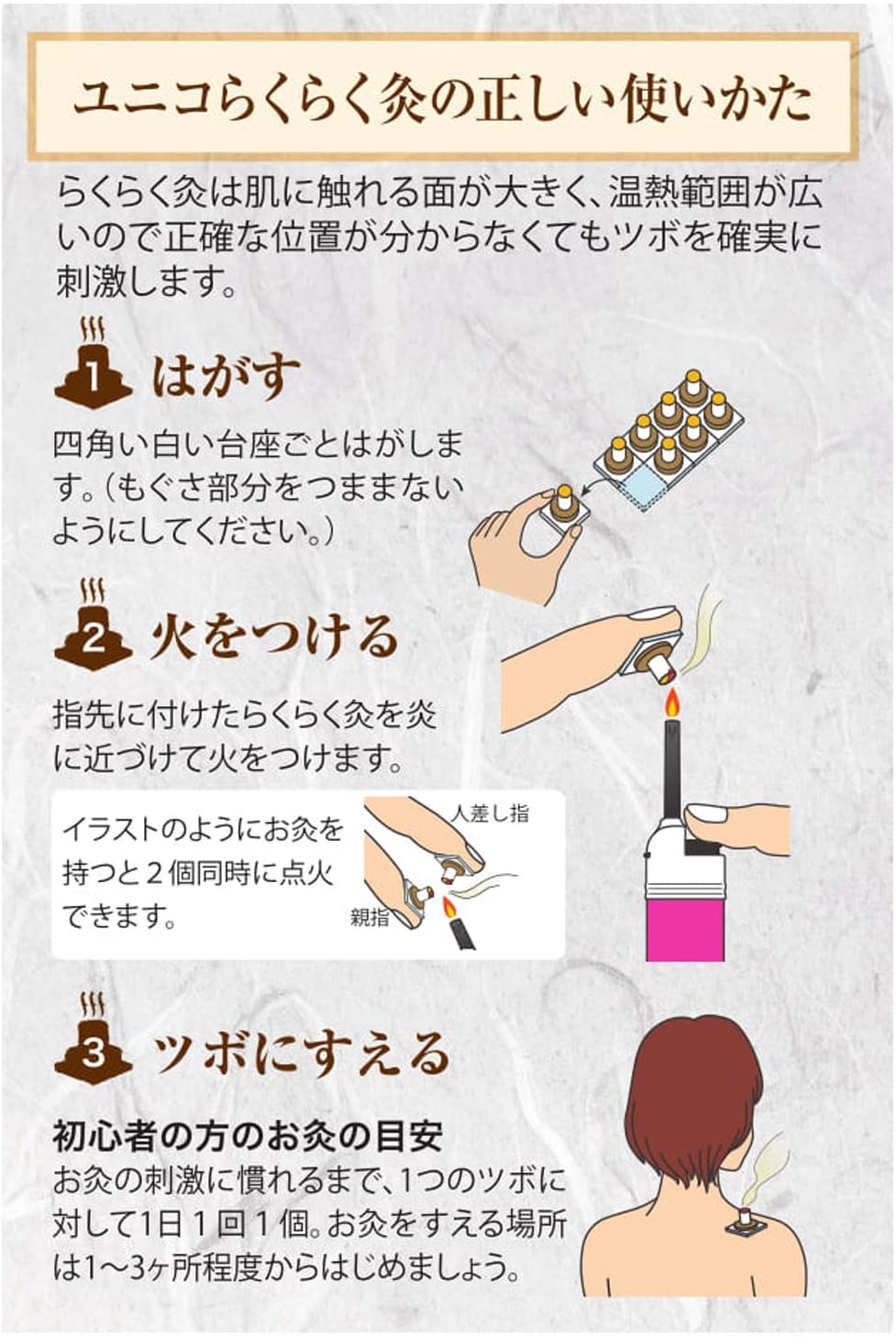 市場 本日ポイント4倍相当 ユニコらくらく灸 日進医療器株式会社 送料無料