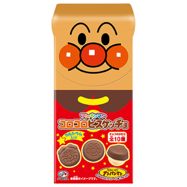 株式会社不二家アンパンマンコロコロビスケッチョ 34g×10個セット〔夏季(4月ー9月は顔が溶けて力が出ないので配送休止します)〕