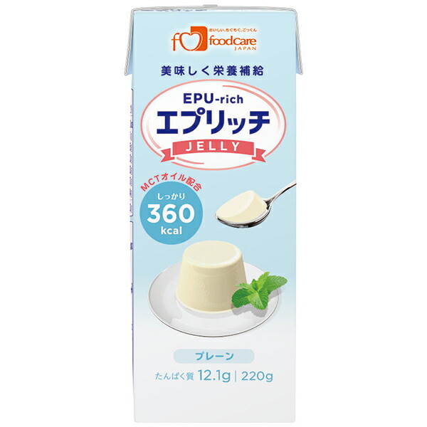 【3%OFFクーポン 7/19 20:00~7/26 01:59迄】【送料無料】【お任せおまけ付き♪】株式会社フードケア エプリッチゼリー プレーン 220g×48個セット<エネルギー、たんぱく質が補給できるゼリー>【JAPITALFOODS】【【△】|神戸たんぽぽ薬房