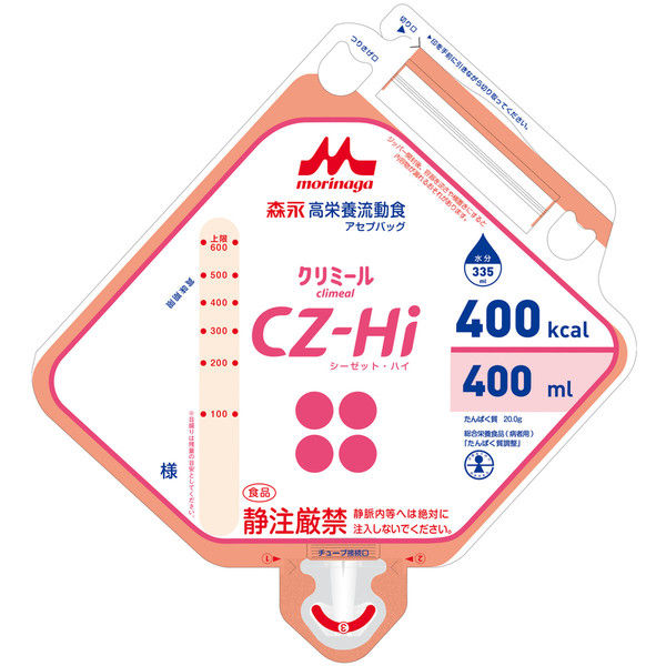 【本日ポイント4倍相当】【送料無料】【お任せおまけ付き♪】 株式会社クリニコ 森永 高栄養流動食 クリミール(Climeal)CZ-Hi(シーゼットハイ)アセプバッグ 400kcal/400ml×16個入 ［品番：641848］ (発送に7-14日程・キャンセル不可)【△】