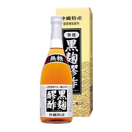 【本日ポイント4倍相当】【送料無料】【お任せおまけ付き♪】 【発P】無糖なのにまろやか たった17kcal 天然醸造・沖縄泡盛 黒麹醪酢（無糖） 720ml×12本セット（食品）【△】