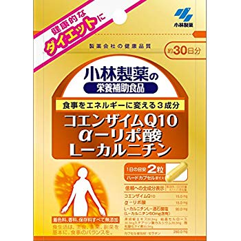 【本日ポイント4倍相当】【送料無料】【お任せおまけ付き♪】 【発J】小林製薬　コエンザイムQ10　α-リポ酸　L-カルニチン 【60粒×6個セット】【△】