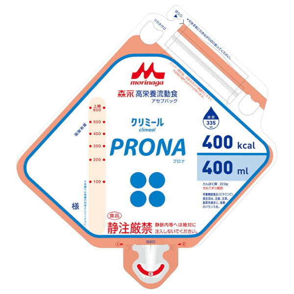 【3%OFFクーポン 7/19 20:00~7/26 01:59迄】【送料無料】株式会社クリニコクリミール PRONA(プロナ) アセプバッグ 400ml×16個セット【△】|神戸たんぽぽ薬房