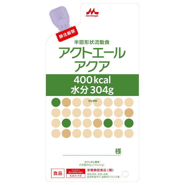 【3％OFFクーポン 4/4 20:00～4/10 01:59迄】【送料無料】株式会社クリニコ 半固形状流動食アクトエールアクア 400kcal 400g×20袋セット 【△】 8,022円