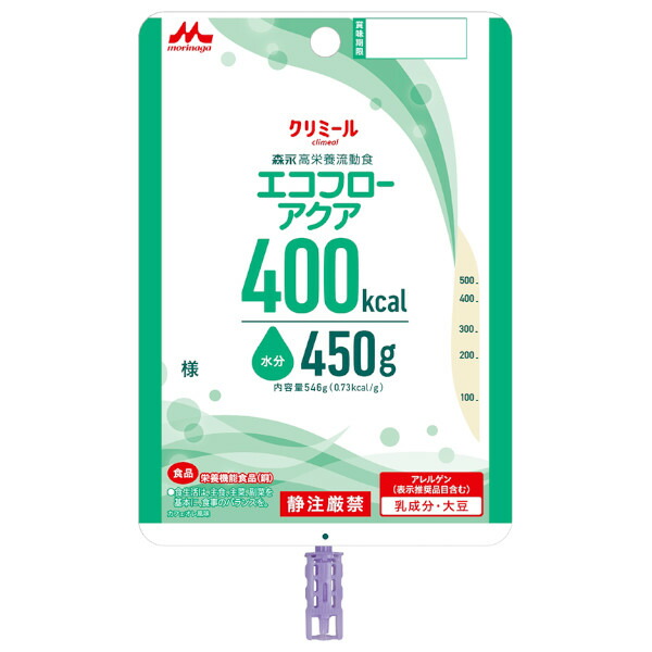 【3％OFFクーポン 4/4 20:00～4/10 01:59迄】【送料無料】株式会社クリニコ とろみ状流動食エコフローアクア 400kcal 546g×16袋セット 【△】