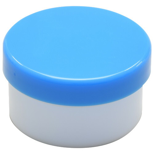 【3％OFFクーポン 4/4 20:00～4/10 01:59迄】【送料無料】馬野化学容器株式会社 プラ壷　キャップ青(型番：3ー17） 100個入 【△】