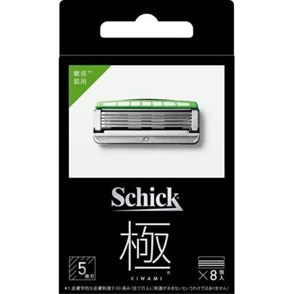 【本日ポイント4倍相当】【送料無料】 シック・ジャパン株式会社 キワミ 敏感肌 替刃 8コ入 【CPT】【△】