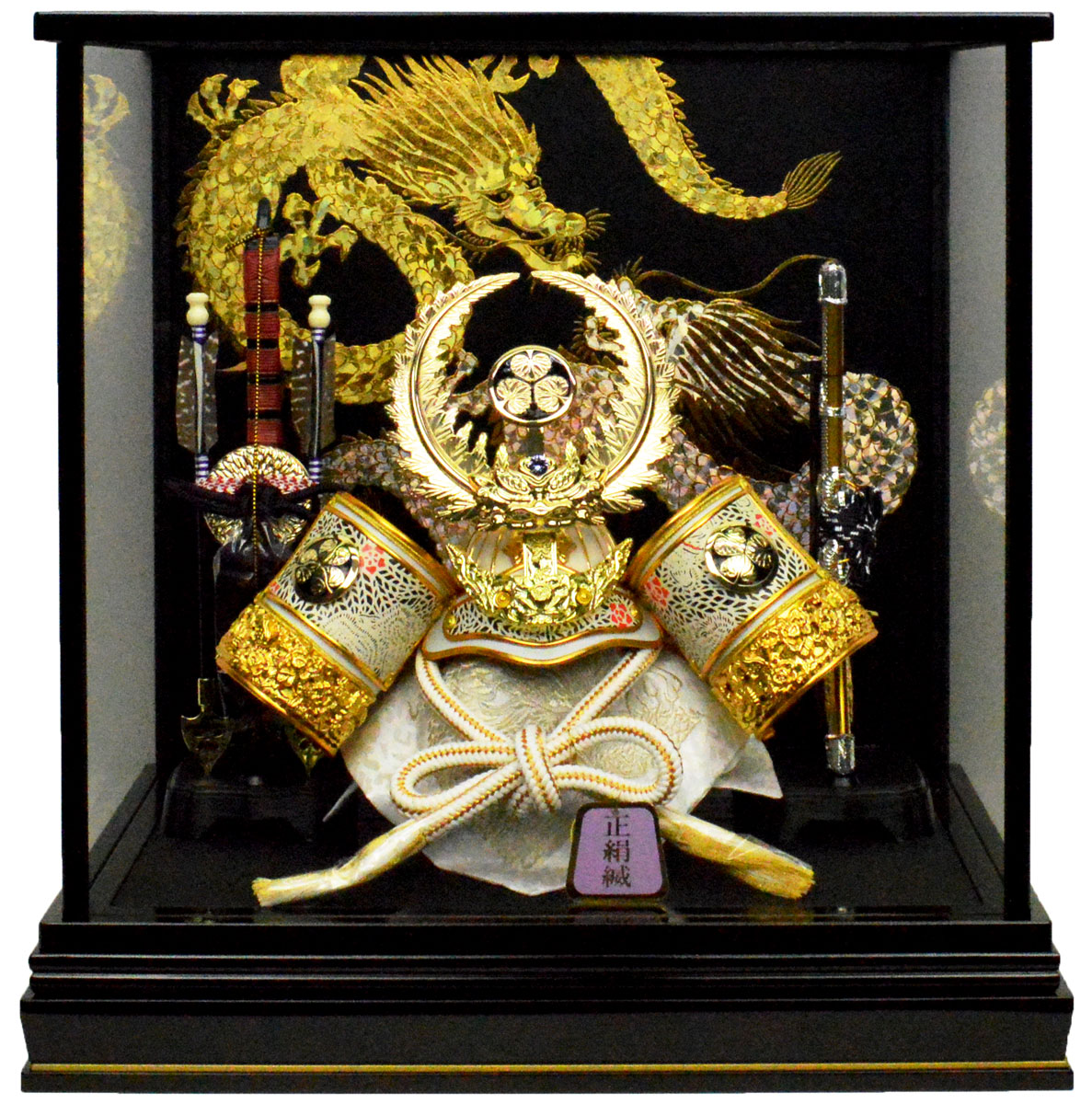 【五月人形】武将兜ケース　徳川家康公之兜 【北寿】Birthday Kabuto ※お子様の誕生石（人工石）をお選び下さい！ ※サービス品付き