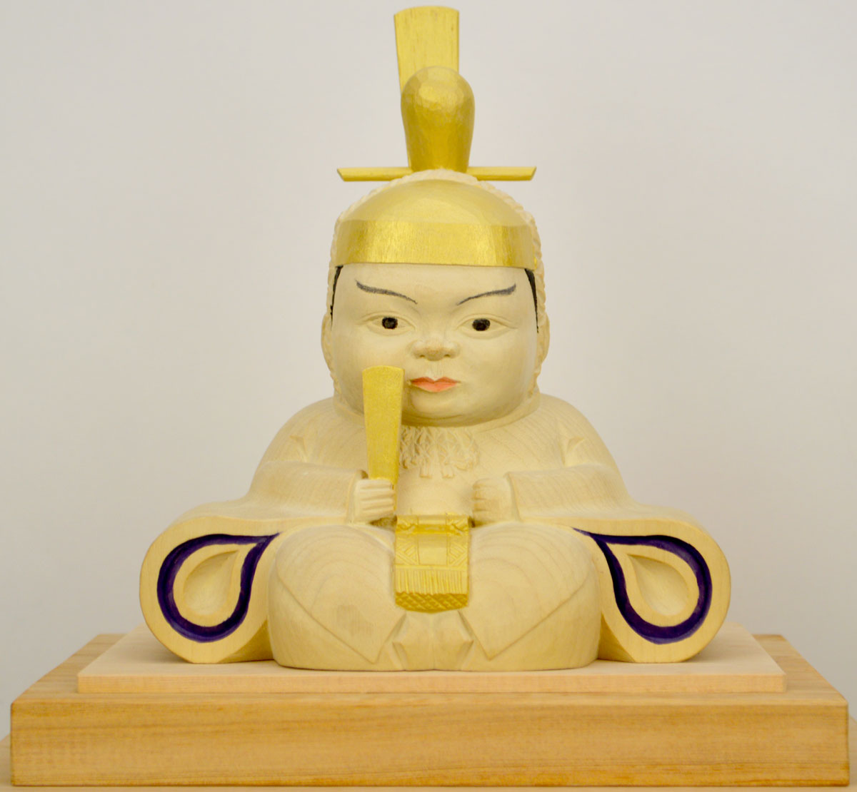 楽天市場】神像 菅原道真 3.5寸 桧木 天神さん 玉眼付 学問の神様 天満