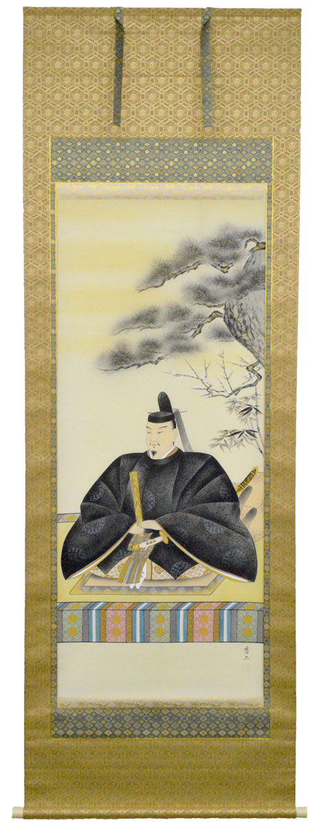 楽天市場】【天神様】 天神様 掛け軸尺八立『菅原道真公』北条 静香