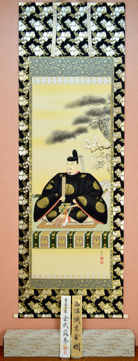 楽天市場】【天神様】 天神様 掛け軸尺五立『菅原道真公』梅木 信作