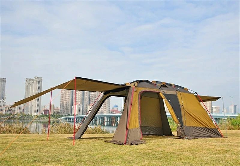 広々大空間 家族にうれしい 大型テント テント フルクローズ 6人用テント 5人用テント 6人用 ビッグベアーテント ドームテント フライシート 防水 6人 5人 4人 5人用 5~6人用ドーム型 テント|KUKAI