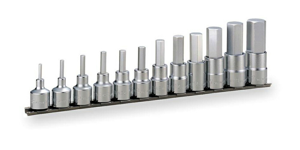 TONE ヘキサゴンソケットセット(ホルダー付) 12pcs HH412