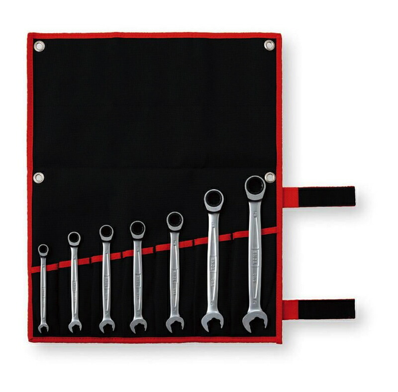 TONE クイックラチェットめがねレンチセット 7pcs RMQ700