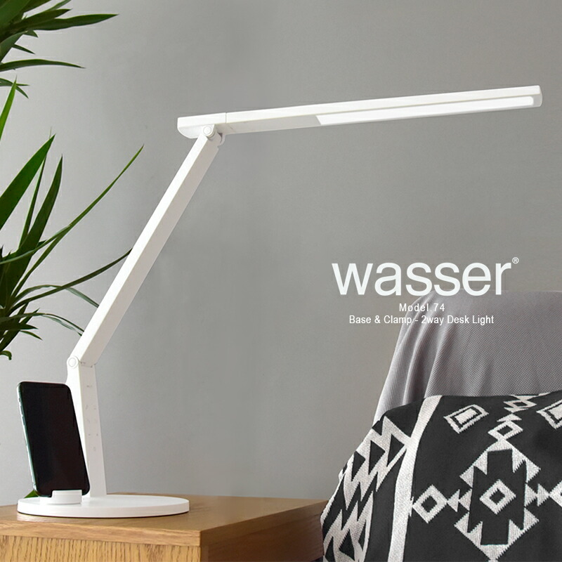 楽天市場】wasser 37 薄型 LED デスクライト 目に優しい 平面発光 卓上