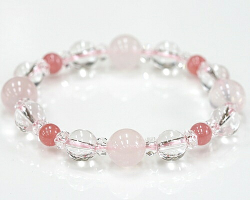 Kouunoisi Incarose Rose Quartz Crystal Bracelet Natural Stone Incarose Rose Quartz Crystal Bracelet Natural Stone Love Luck