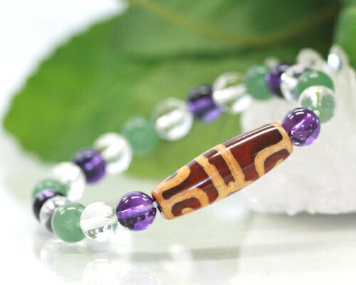 楽天市場】チベット天珠 皇帝龍天珠 ブレスレット ゴールドルチル