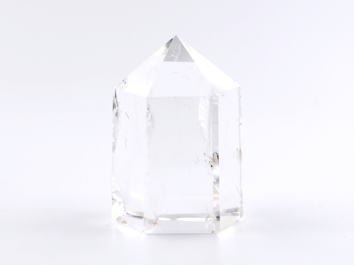 天然石 水晶 高質 ポイント 透明度高い クリスタル 本水晶 天然石 六角柱 原石 浄化 開運アイテム インテリア 置き物 パワーストーンポイント 送料無料　写真現物 一点のみ