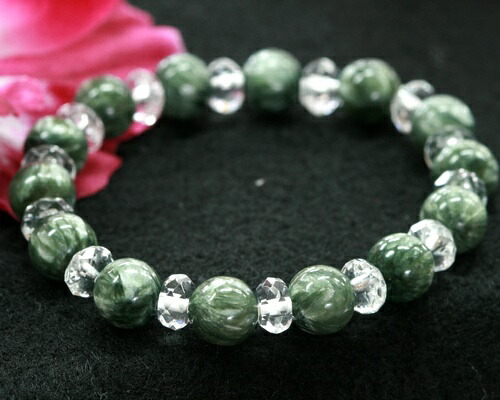 楽天市場】セラフィナイト ブレスレット 10mm 17.5〜19.5cm M〜LL