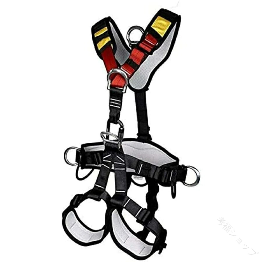 登山 用 全身 クライミング ハーネス 安全 シート ベルト ロック クライミング 懸垂 下降 屋外 ツリー クライミング ギア ルーフ ハーネス ロック クライミング