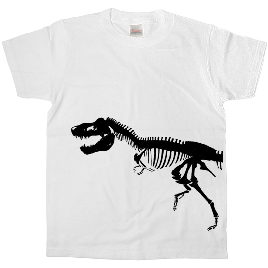 楽天市場 T Rex 手描き恐竜ボーンtシャツ ティラノサウルス ハロウィンの衣装にも Amk Koufukuyaブランド 送料込 送料無料 おもしろtシャツ プレゼント幸服屋