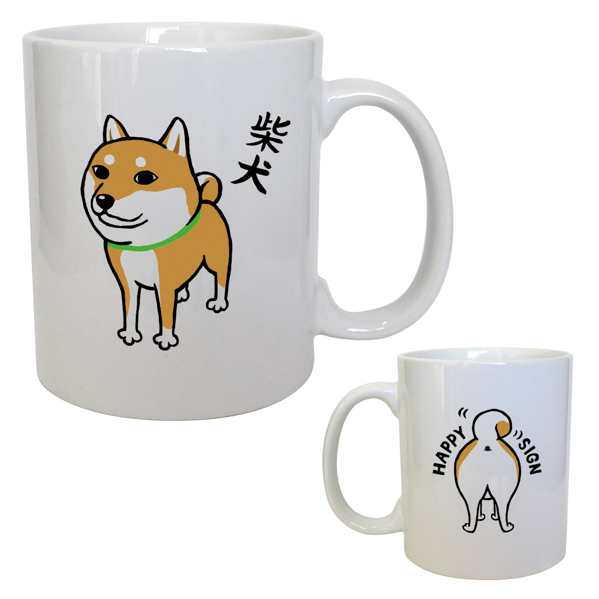 楽天市場 犬ちゃん Dog グッズ 雑貨 マグカップ かわいいイラスト 犬派へのプレゼント 11ozマグカップ Mug Dog301 Koufukuyaブランド 送料込 送料無料 おもしろtシャツ プレゼント幸服屋