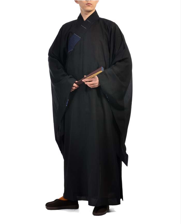 人並み外れたに人並み外れた仏教服！仏教僧服 御膳上等台海青円頂黒衣服(黒いこと)