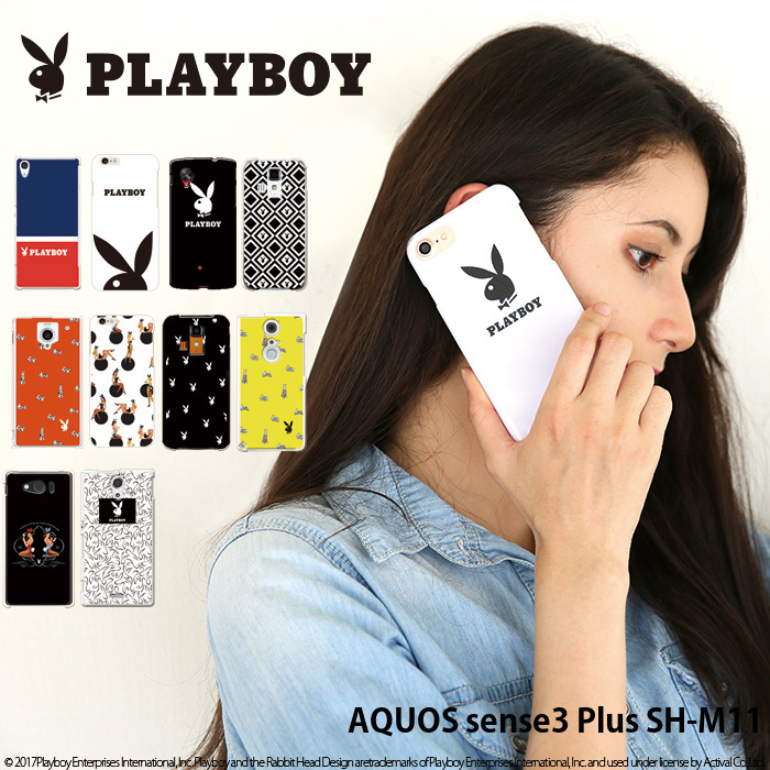 楽天市場 Aquos Sense3 Plus Sh M11 ケース ハード スマホケース アクオスセンス3 プラス Shm11 携帯ケース カバー デザイン プレイボーイ Playboy スマホケース専門店 Smasmasweets