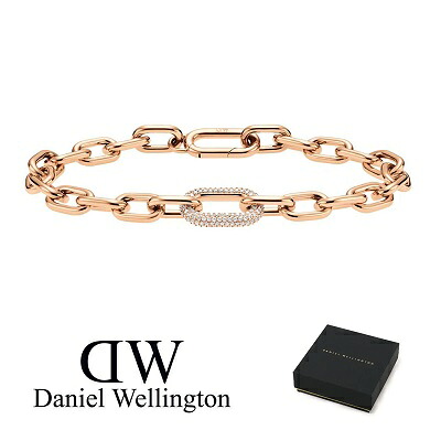 Daniel Wellington ダニエルウェリントン ダニエル ウェリントン 腕輪 DW00400574 175粍 Crystal Link Bracelet 水晶 サクラ色ゴールド ステンレス鋼 316L メッキ 付属品 付属品 レディース 成人女性 差し上げ物 差し上げ物 新品 貨物輸送無料