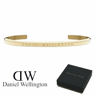 ダニエル ウェリントン バングル ブレスレット DW00400074 Daniel Wellington クラシック カフ Classic CUFF ステンレス 316L イエローゴールド 金 ラージ アクセサリー メンズ 男性 ギフト プレゼント 新品 送料無料