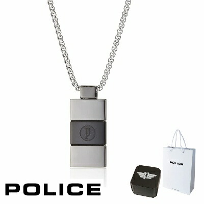 ポリス(POLICE)ネックレス VERTICAL バーティカル 25502PSS01 POLICE ネックレス メンズ ポリス バープレートペンダント