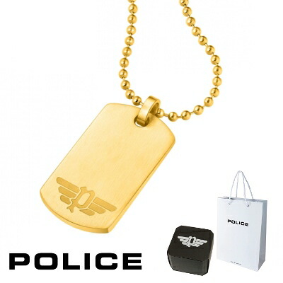 ネックレス ポリス POLICE ICARUS II イカロス2 GN0009402 ペンダント ネックレス ステンレス 316L サージカルステンレス プレート ゴールド メンズ 芸能人 着用 モデル カタログ 掲載 男性 ギフト プレゼント 新品 正規品