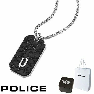 頸飾り 刑事警察 POLICE WIRE 導線 GN0033802 リヴァーシブル シャンデリア 頸飾り ステンレス鋼 316L サージカルステンレス 一皿 しろがね色 黒いこと メンズ 芸人 着付ける 模範例 商品目録 掲げる 成人男性 差し上げ物 差し上げ物 新品 定め事品