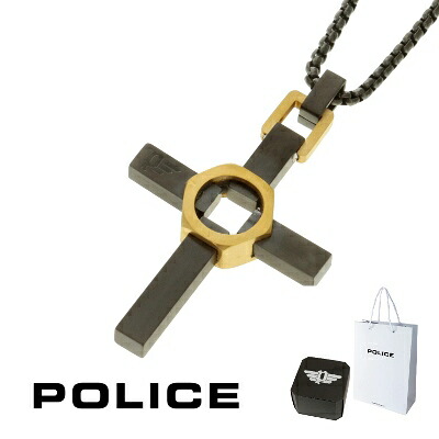 ネックレス ポリス POLICE CROSSED OUT クロストアウト GN2211313 クロス ペンダント ネックレス ステンレス 316L サージカルステンレス ガンメタ ゴールド メンズ 芸能人 着用 モデル カタログ 掲載 男性 ギフト プレゼント 新品 正規品|光雅晶