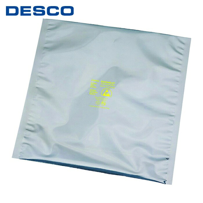 DESCO デスコ 13467 ESD御徒面子、STATSHIELD、メタルイン 203mmx457粍、入数100 (1Pk)