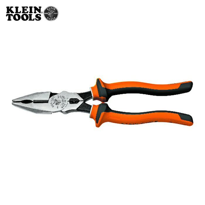 KLEIN TOOLS 12098-EINS 絶縁コンビネーションプライヤー VDE規格 230mm (1丁)