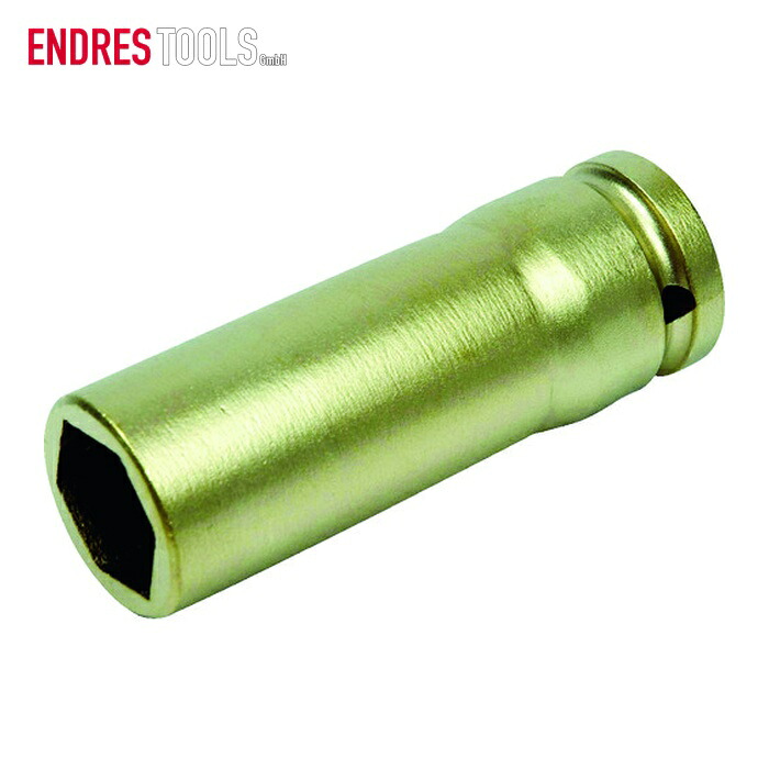 A-MAG 0351046S 防爆6角差しひびき用ディープソケット差込角1/2in用 対辺17粍 (1個) 手動工具-ソケットレンチ用ソケット-締付工具