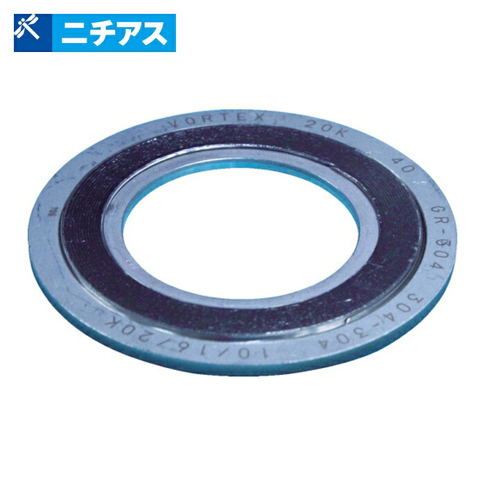 ニチアス TOMBO 1834R-GR-EEE 10K80A GRボルテックスガスケット TOMBO 1834R-GR-EEE 10K 80A (1枚)
