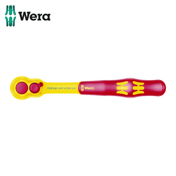 Wera ヴェラ 4966 8007B VDF 絶縁ラチェットハンドル 差込角9.5mm (1丁)