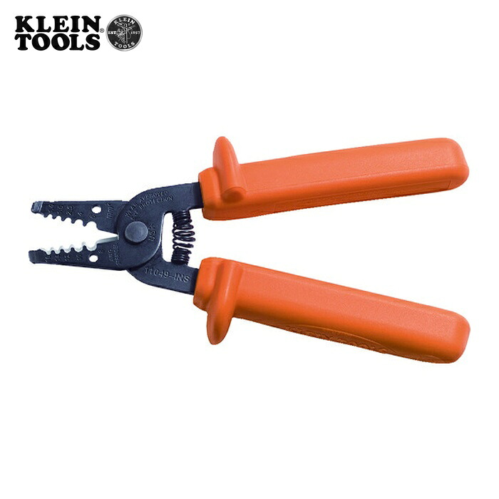 KLEIN TOOLS 11049-INS 絶縁ケーブルストリッパー 180mm (1丁)｜工具ランドこだわり館