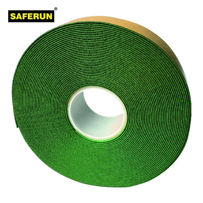 セーフラン SAFERUN 高耐久反射ラインテープ 100&times;2mm 20m 緑 (1巻) 12379｜工具ランドこだわり館